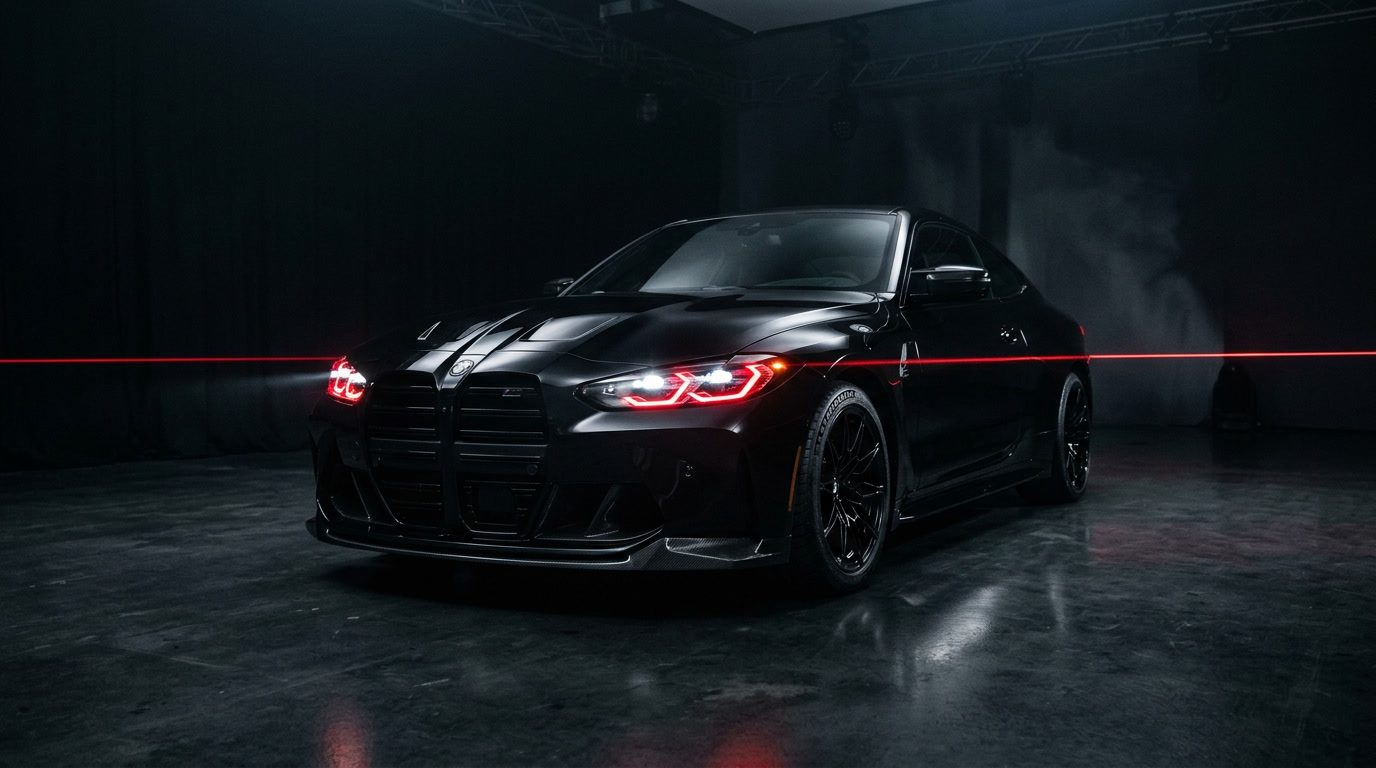 BMW M4 в темноте